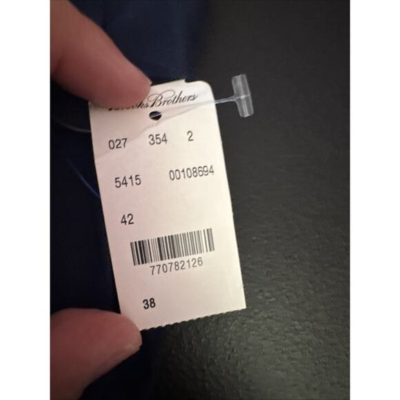 Brooks Brothers Shorts Mens Size 38 Blue Flat Front Bermuda Crabs NWT - Picture 4 of 9